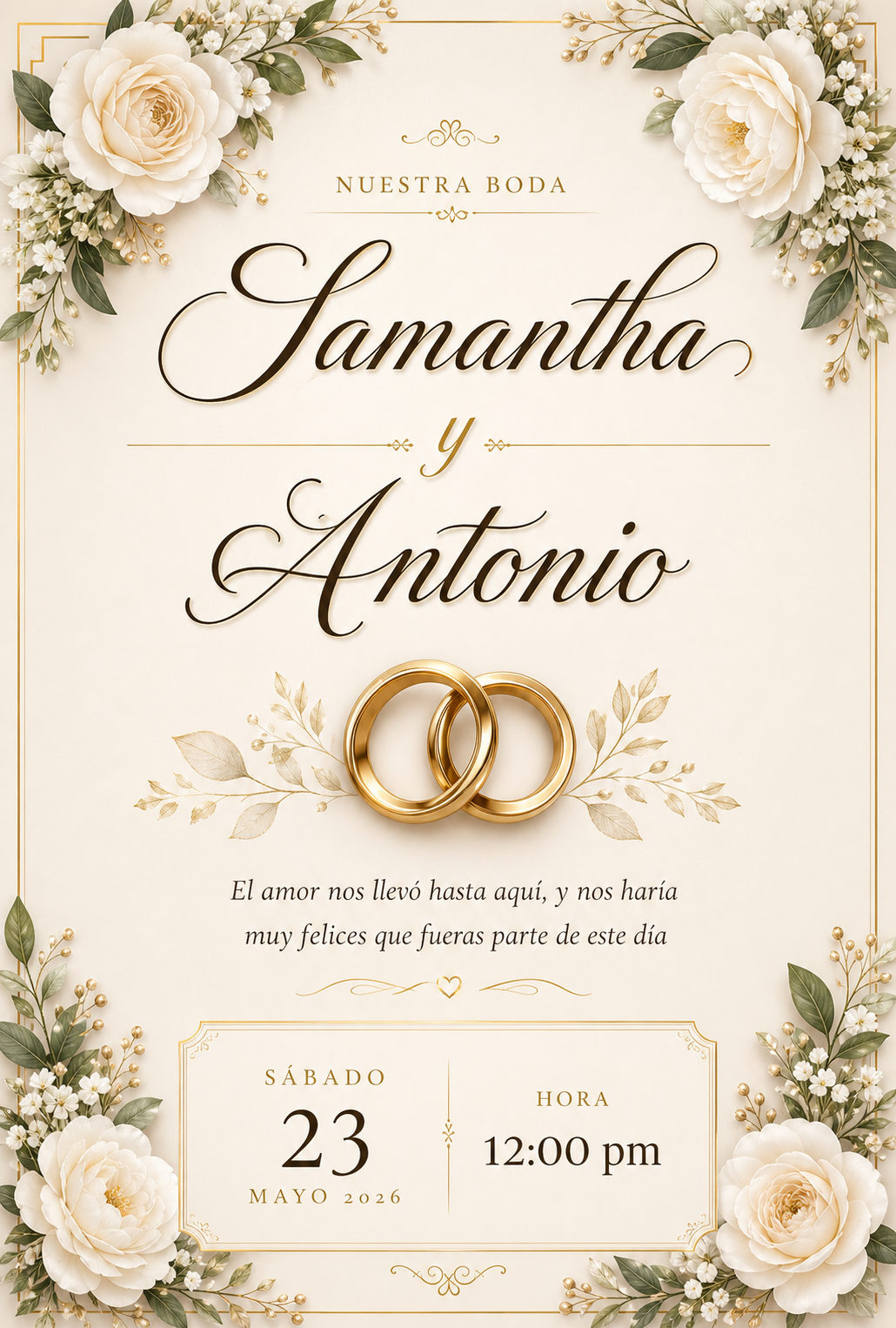 Portada Samantha y Antonio